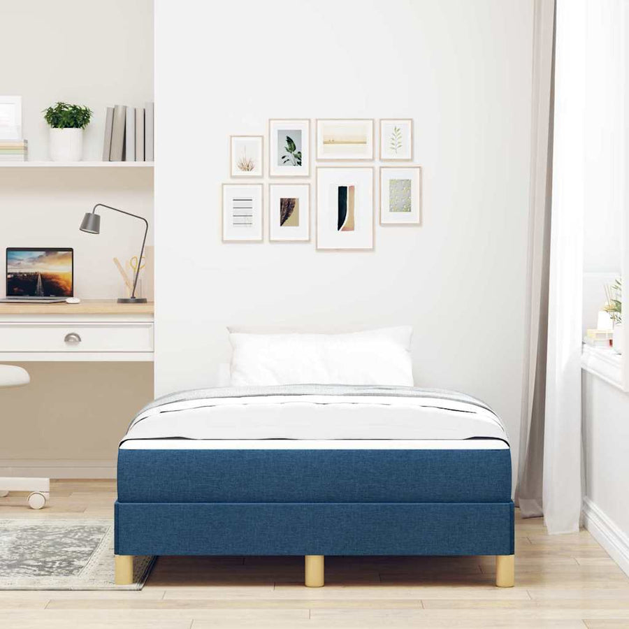 Boxspring bed Taupe, Bruin 120 x 200 cm Stof, Engineered Hout