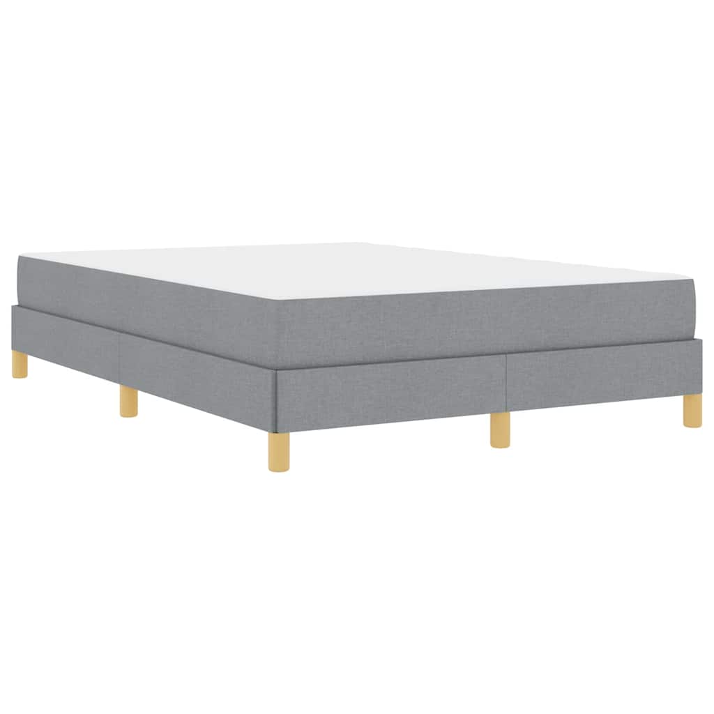 Boxspring bed Taupe, Bruin 140 x 190 cm Stof, Engineered Hout