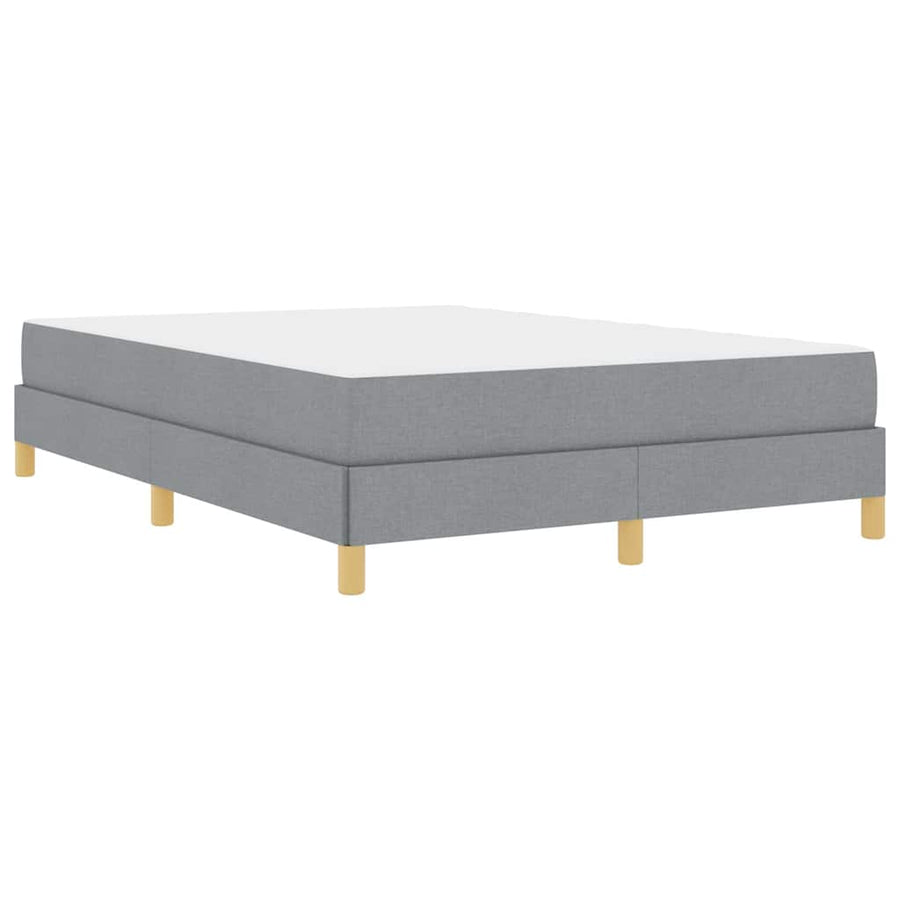 Boxspring bed Taupe, Bruin 140 x 190 cm Stof, Engineered Hout
