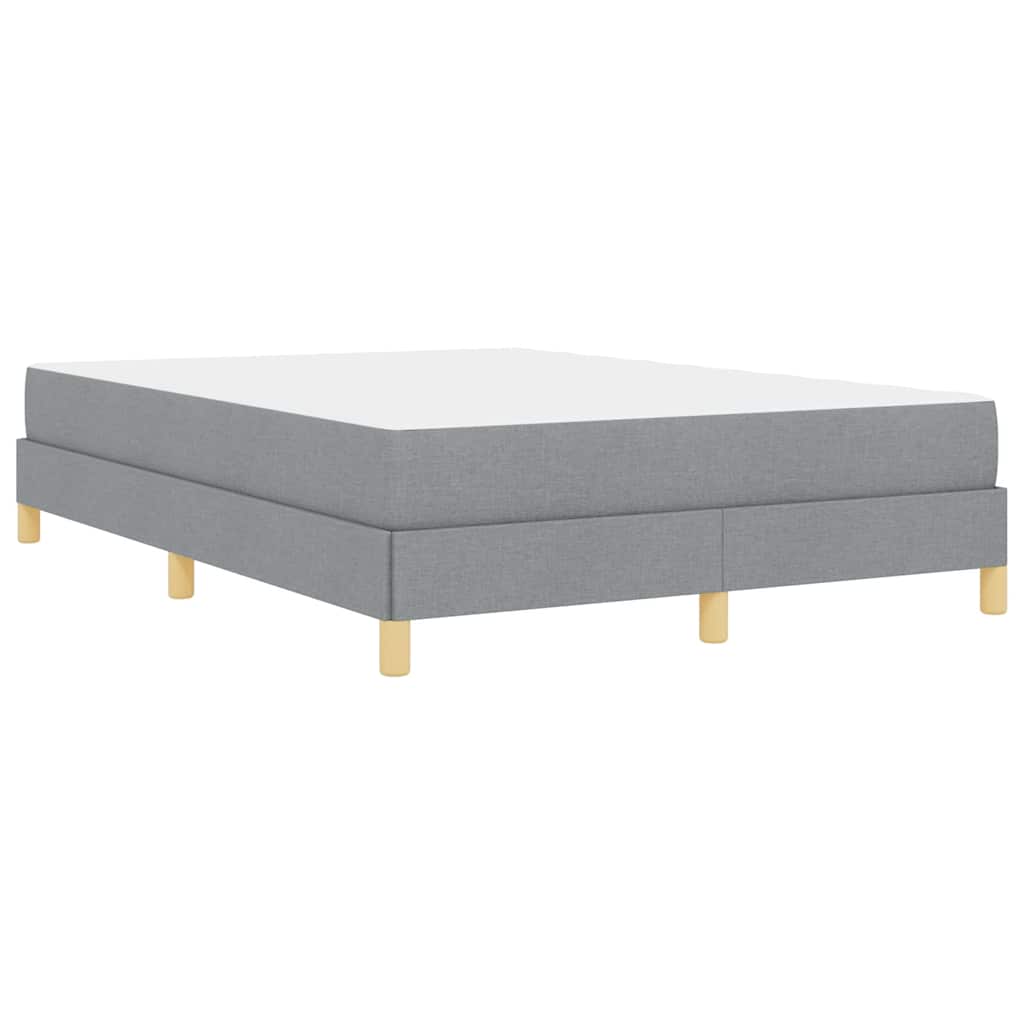 Boxspring bed Taupe, Bruin 140 x 190 cm Stof, Engineered Hout
