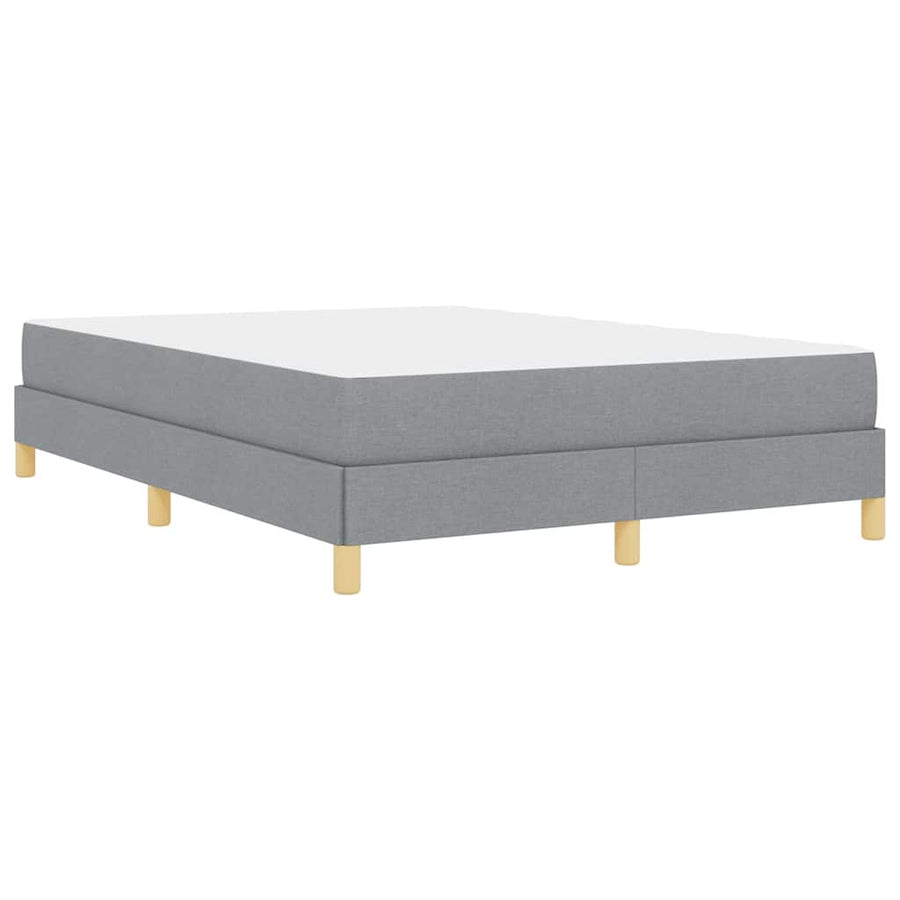 Boxspring bed Taupe, Bruin 140 x 190 cm Stof, Engineered Hout