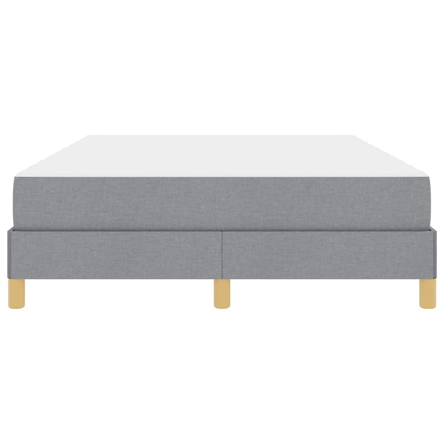 Boxspring bed Taupe, Bruin 140 x 190 cm Stof, Engineered Hout