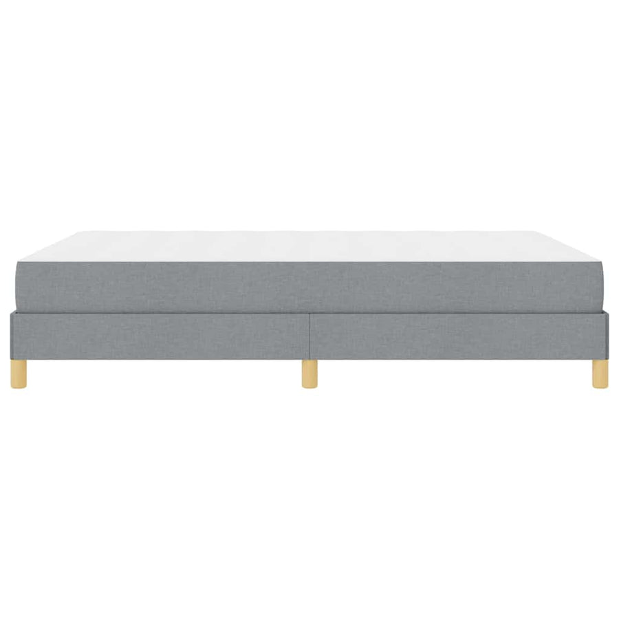 Boxspring bed Taupe, Bruin 140 x 190 cm Stof, Engineered Hout