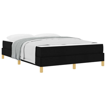 Boxspringbed met matras Zwart 140 x 190 cm Stof