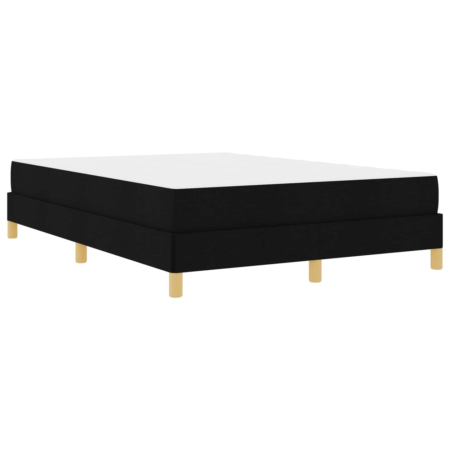 Boxspringbed met matras Zwart 140 x 190 cm Stof