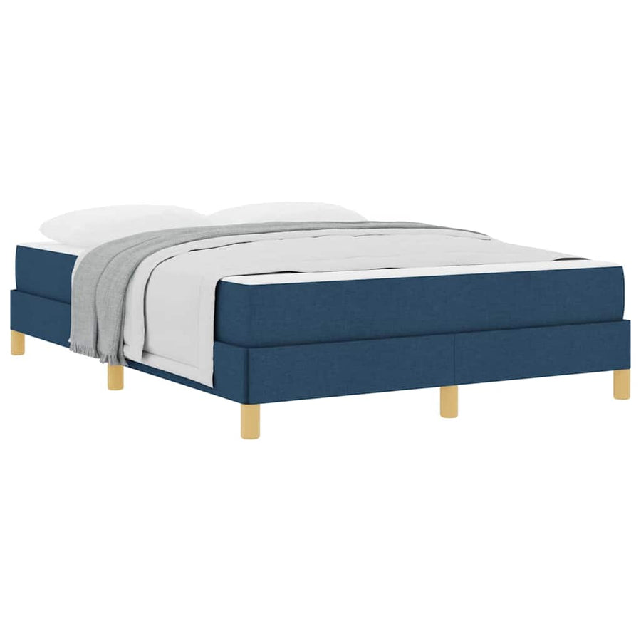 Boxspring bed Taupe, Bruin 140 x 190 cm Stof, Engineered Hout