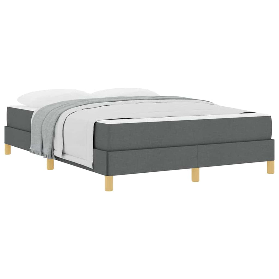 Boxspring bed Taupe, Bruin 140 x 200 cm Stof, Engineered Hout