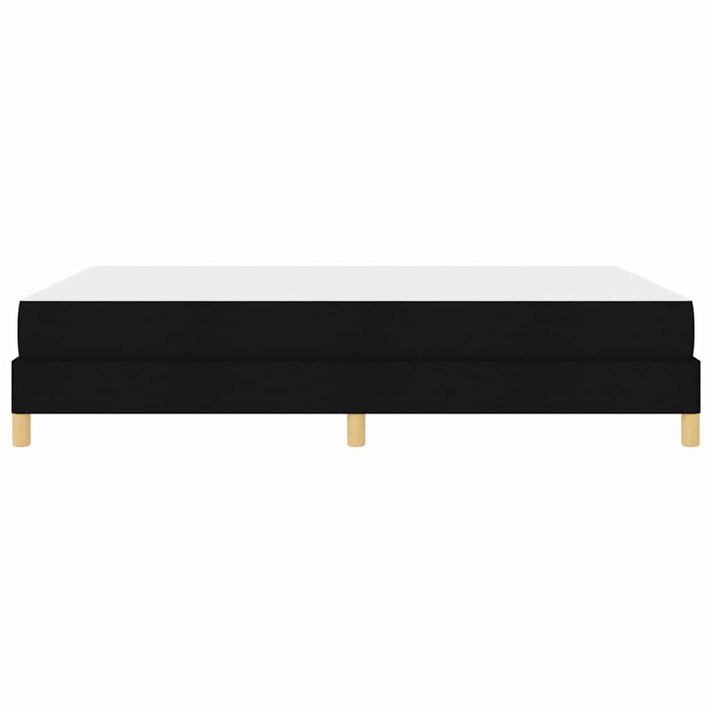 Boxspring bed Zwart, Bruin 140 x 200 cm Stof, Engineered Hout