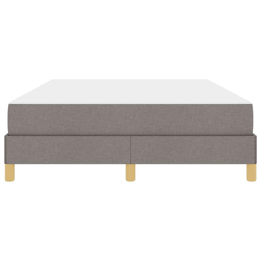 Boxspring bed Taupe, Bruin 140 x 200 cm Stof, Engineered Hout