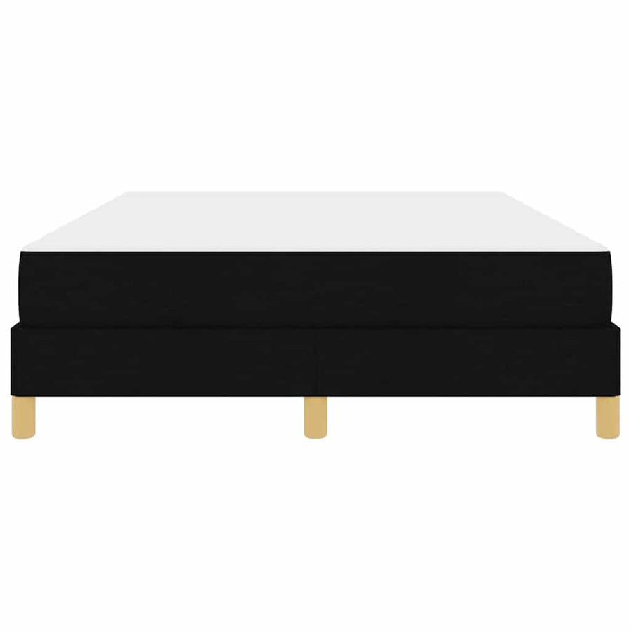 Boxspring bed Zwart, Bruin 160 x 200 cm Stof, Engineered Hout