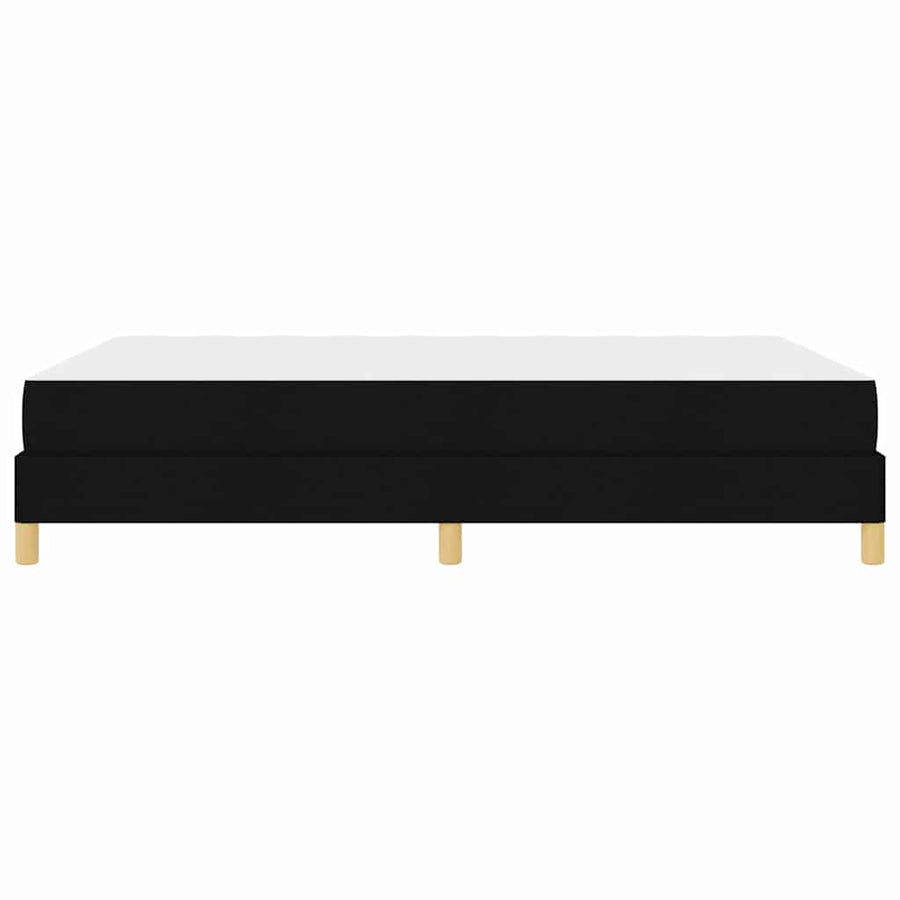 Boxspring bed Zwart, Bruin 160 x 200 cm Stof, Engineered Hout