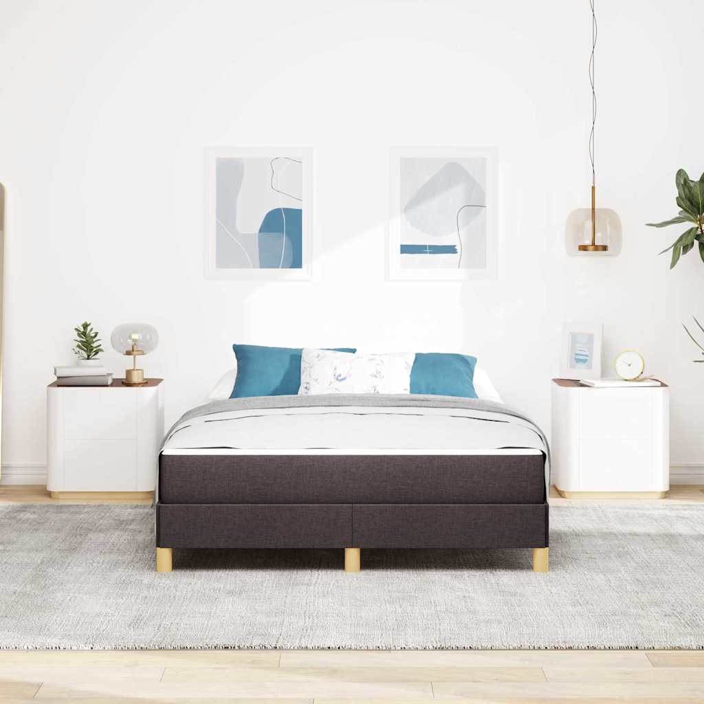 Boxspring bed Bruin 160 x 200 cm Stof, Engineered Hout