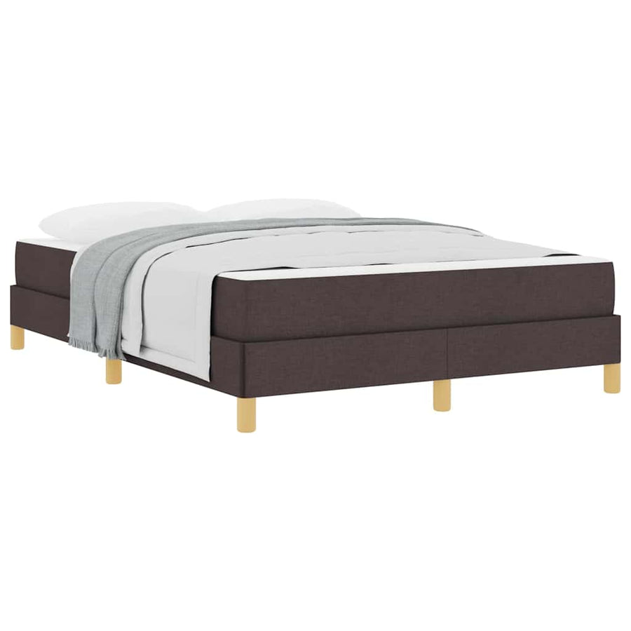 Boxspring bed Bruin 160 x 200 cm Stof, Engineered Hout