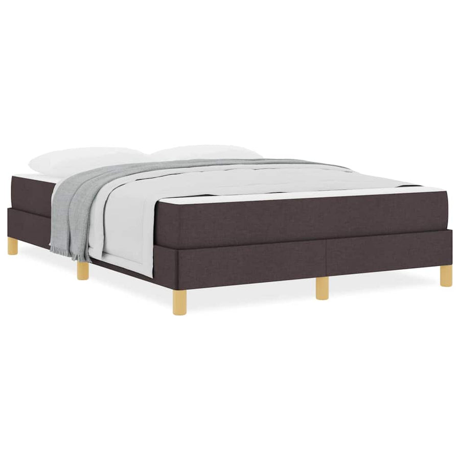 Boxspring bed Bruin 160 x 200 cm Stof, Engineered Hout