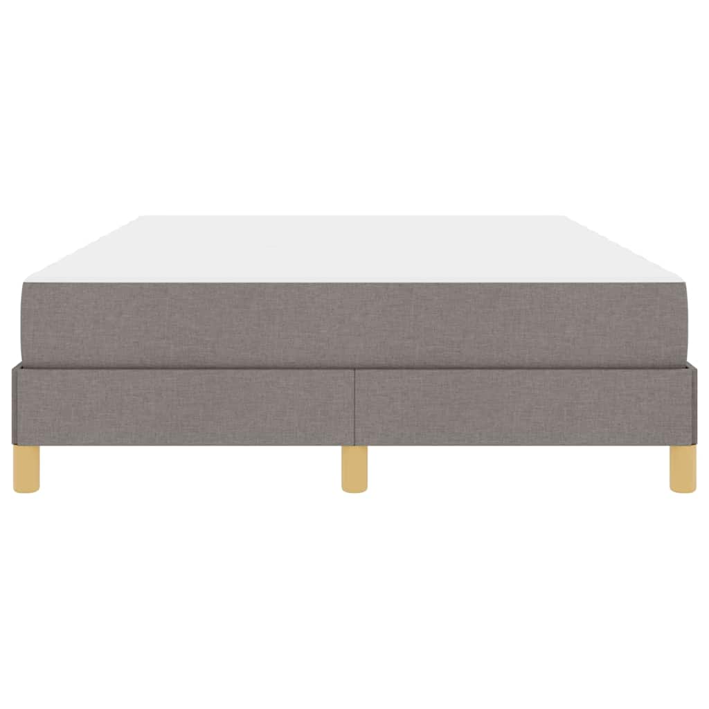 Boxspring bed Taupe, Bruin 160 x 200 cm Stof, Engineered Hout