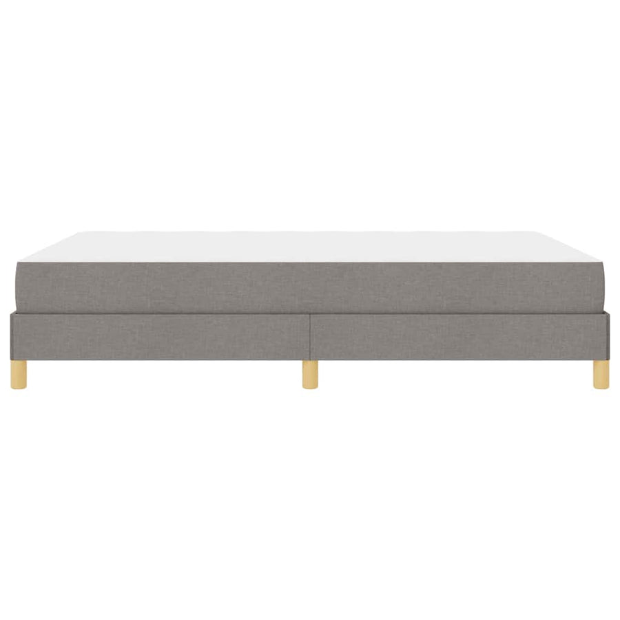 Boxspring bed Taupe, Bruin 160 x 200 cm Stof, Engineered Hout