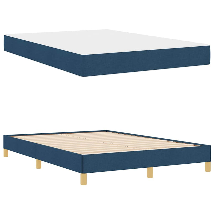 Boxspring bed Taupe, Bruin 160 x 200 cm Stof, Engineered Hout