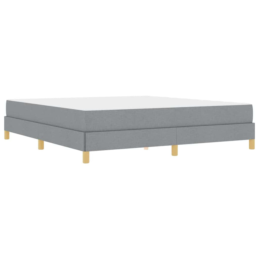 Boxspring bed Taupe, Bruin 180 x 200 cm Stof, Engineered Hout
