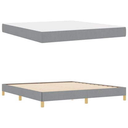 Boxspring bed Taupe, Bruin 180 x 200 cm Stof, Engineered Hout