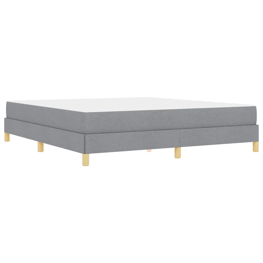 Boxspring bed Taupe, Bruin 180 x 200 cm Stof, Engineered Hout