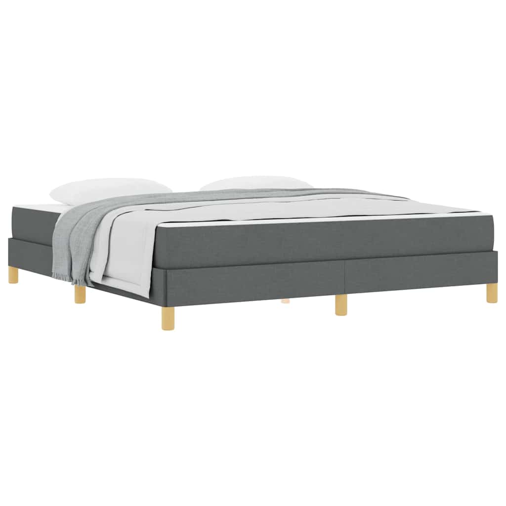 Boxspring bed Taupe, Bruin 180 x 200 cm Stof, Engineered Hout