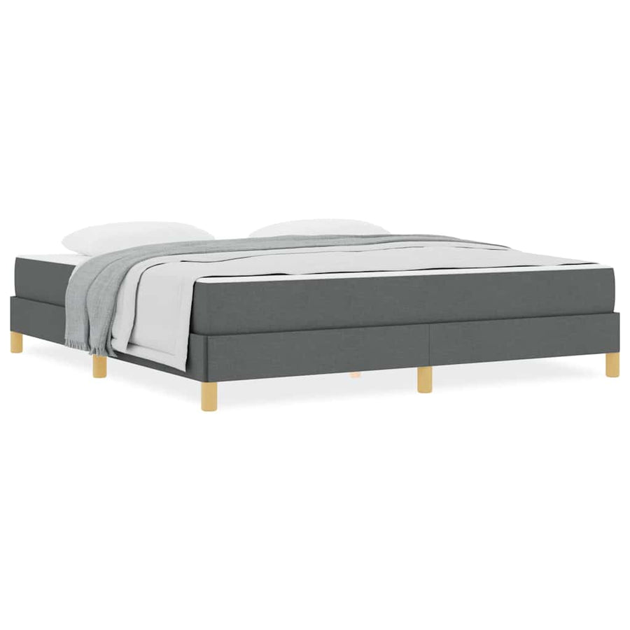 Boxspring bed Taupe, Bruin 180 x 200 cm Stof, Engineered Hout