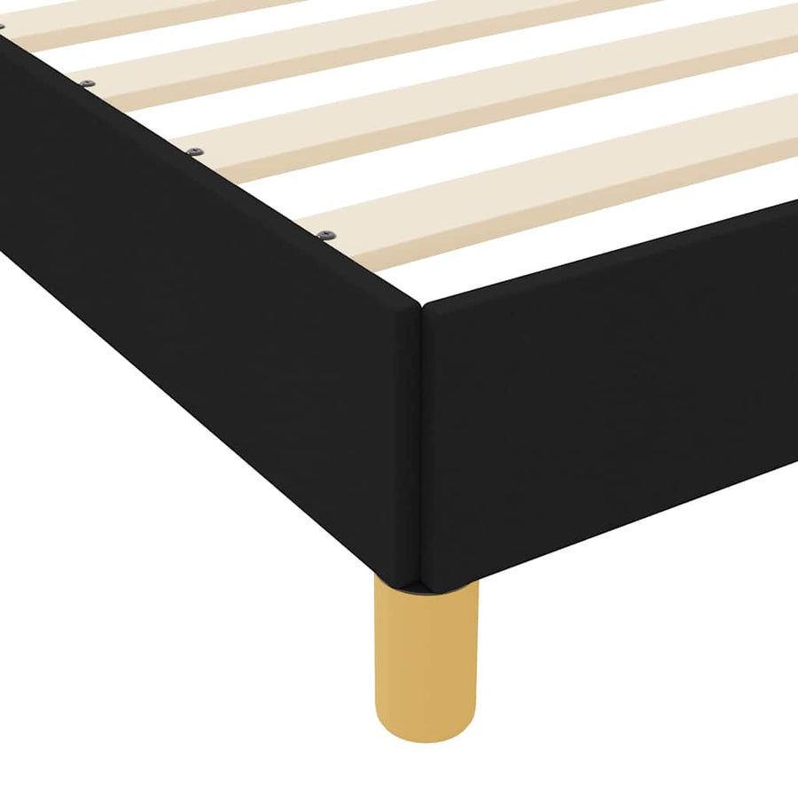 Boxspring bed Zwart, Bruin 180 x 200 cm Stof, Engineered Hout