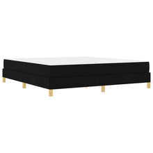 Boxspring bed Zwart, Bruin 180 x 200 cm Stof, Engineered Hout