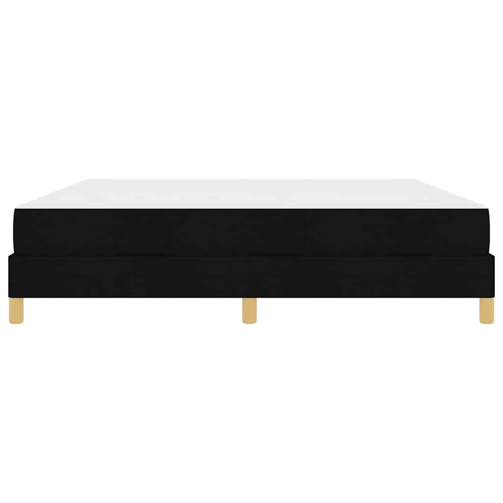Boxspring bed Zwart, Bruin 180 x 200 cm Stof, Engineered Hout
