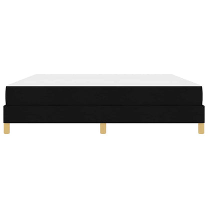 Boxspring bed Zwart, Bruin 180 x 200 cm Stof, Engineered Hout