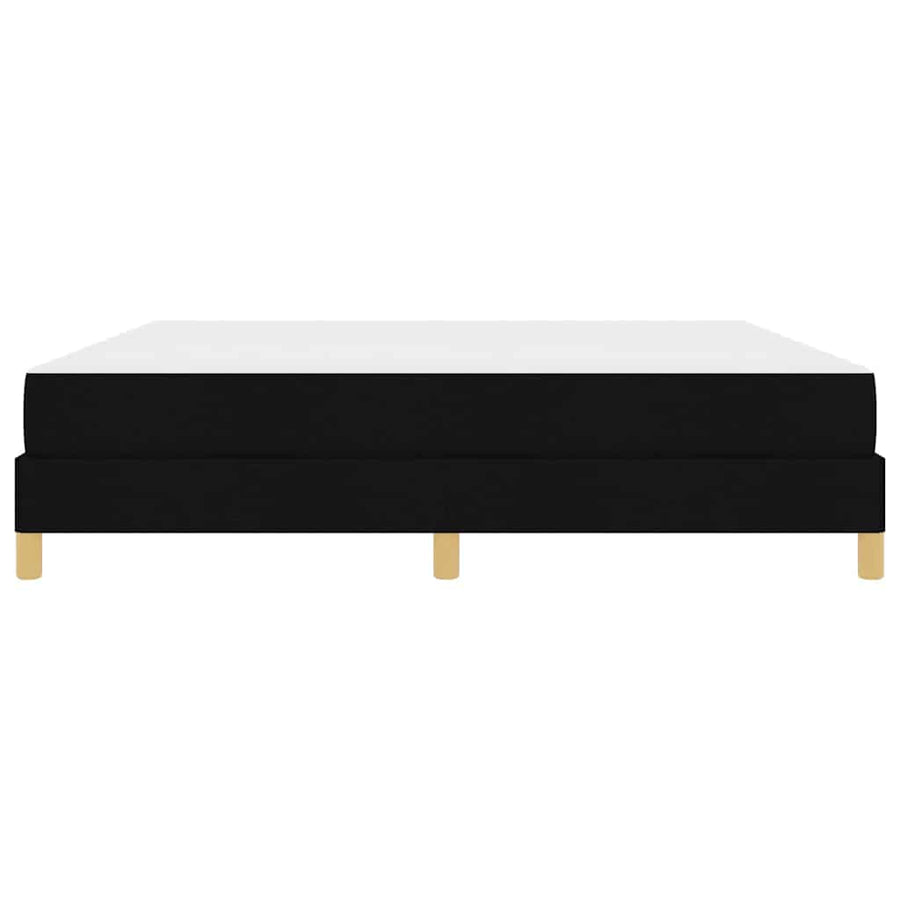Boxspring bed Zwart, Bruin 180 x 200 cm Stof, Engineered Hout