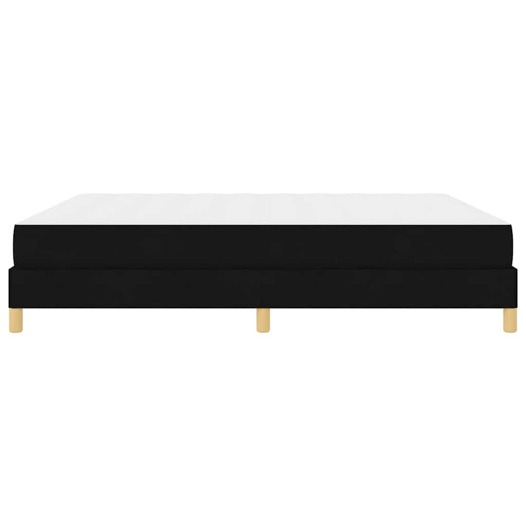 Boxspring bed Zwart, Bruin 180 x 200 cm Stof, Engineered Hout