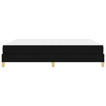 Boxspring bed Zwart, Bruin 180 x 200 cm Stof, Engineered Hout