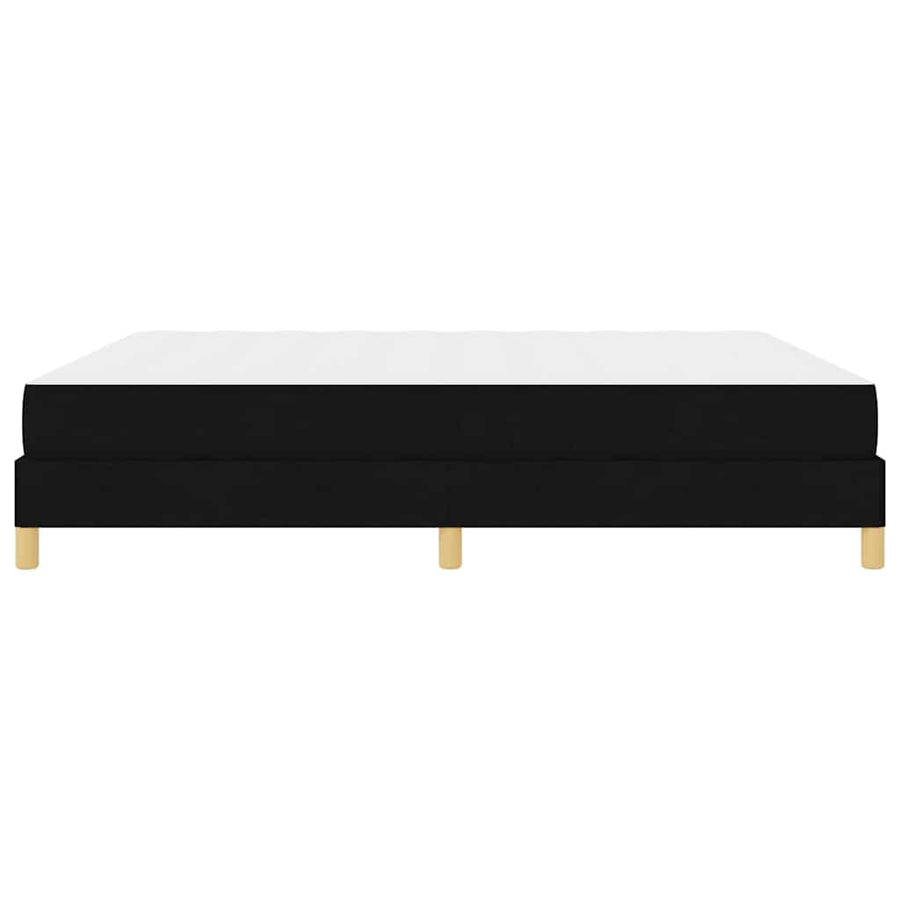 Boxspring bed Zwart, Bruin 180 x 200 cm Stof, Engineered Hout