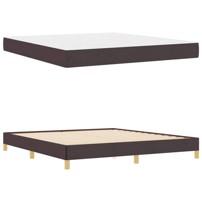 Boxspring bed Bruin 180 x 200 cm Stof, Engineered Hout