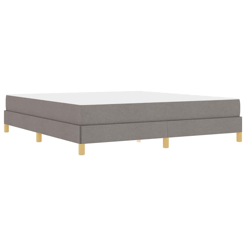 Boxspring bed Taupe, Bruin 180 x 200 cm Stof, Engineered Hout