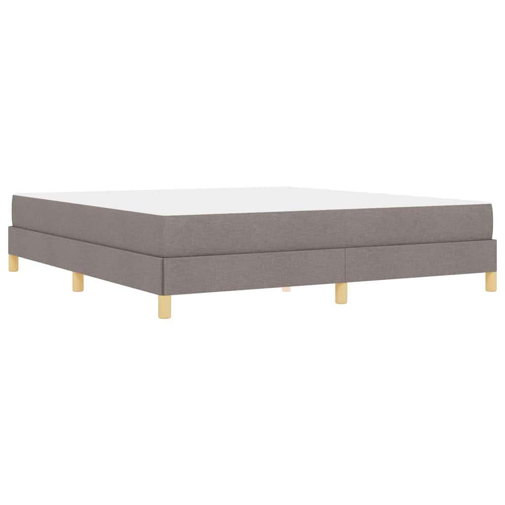 Boxspring bed Taupe, Bruin 180 x 200 cm Stof, Engineered Hout