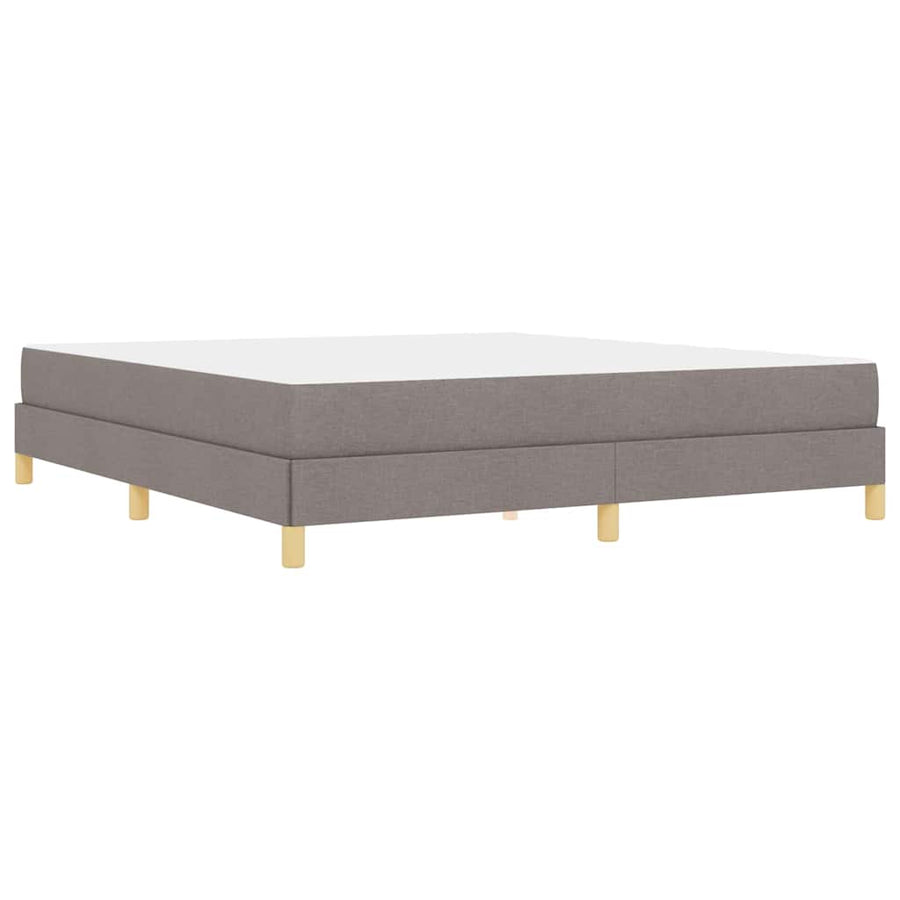 Boxspring bed Taupe, Bruin 180 x 200 cm Stof, Engineered Hout
