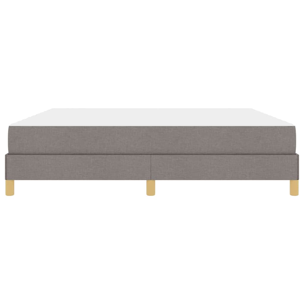 Boxspring bed Taupe, Bruin 180 x 200 cm Stof, Engineered Hout