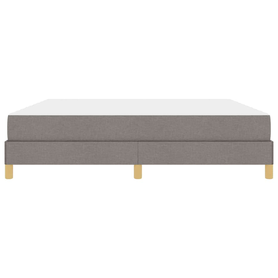 Boxspring bed Taupe, Bruin 180 x 200 cm Stof, Engineered Hout