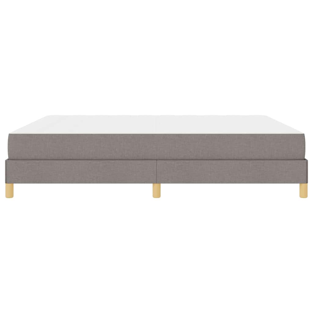 Boxspring bed Taupe, Bruin 180 x 200 cm Stof, Engineered Hout