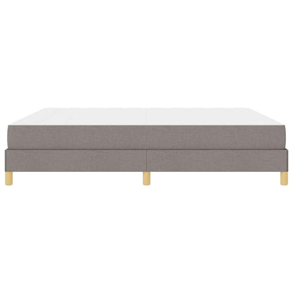 Boxspring bed Taupe, Bruin 180 x 200 cm Stof, Engineered Hout