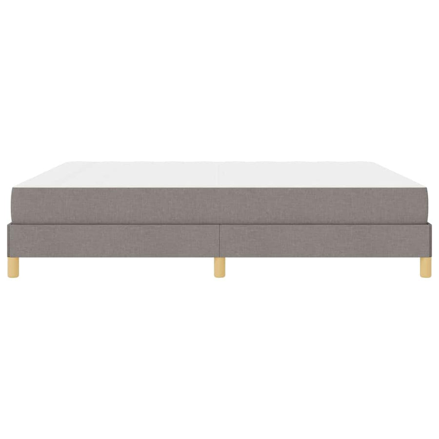 Boxspring bed Taupe, Bruin 180 x 200 cm Stof, Engineered Hout