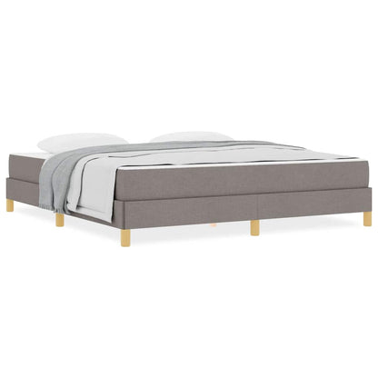 Boxspring bed Taupe, Bruin 180 x 200 cm Stof, Engineered Hout