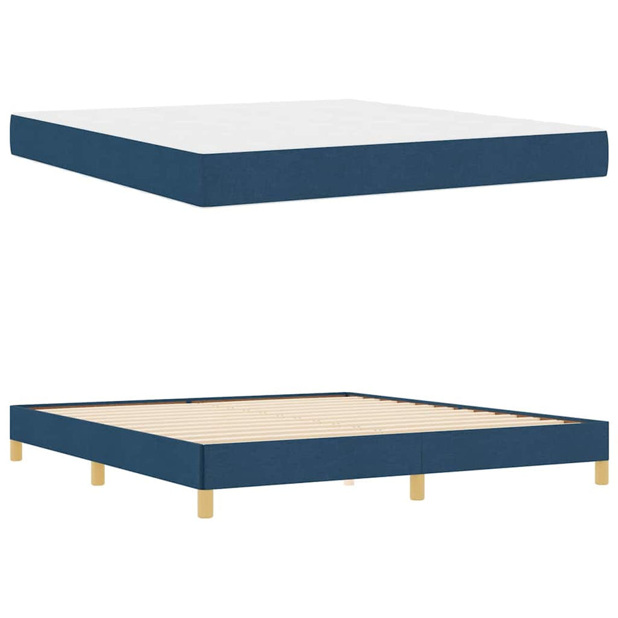 Boxspring bed Taupe, Bruin 180 x 200 cm Stof, Engineered Hout