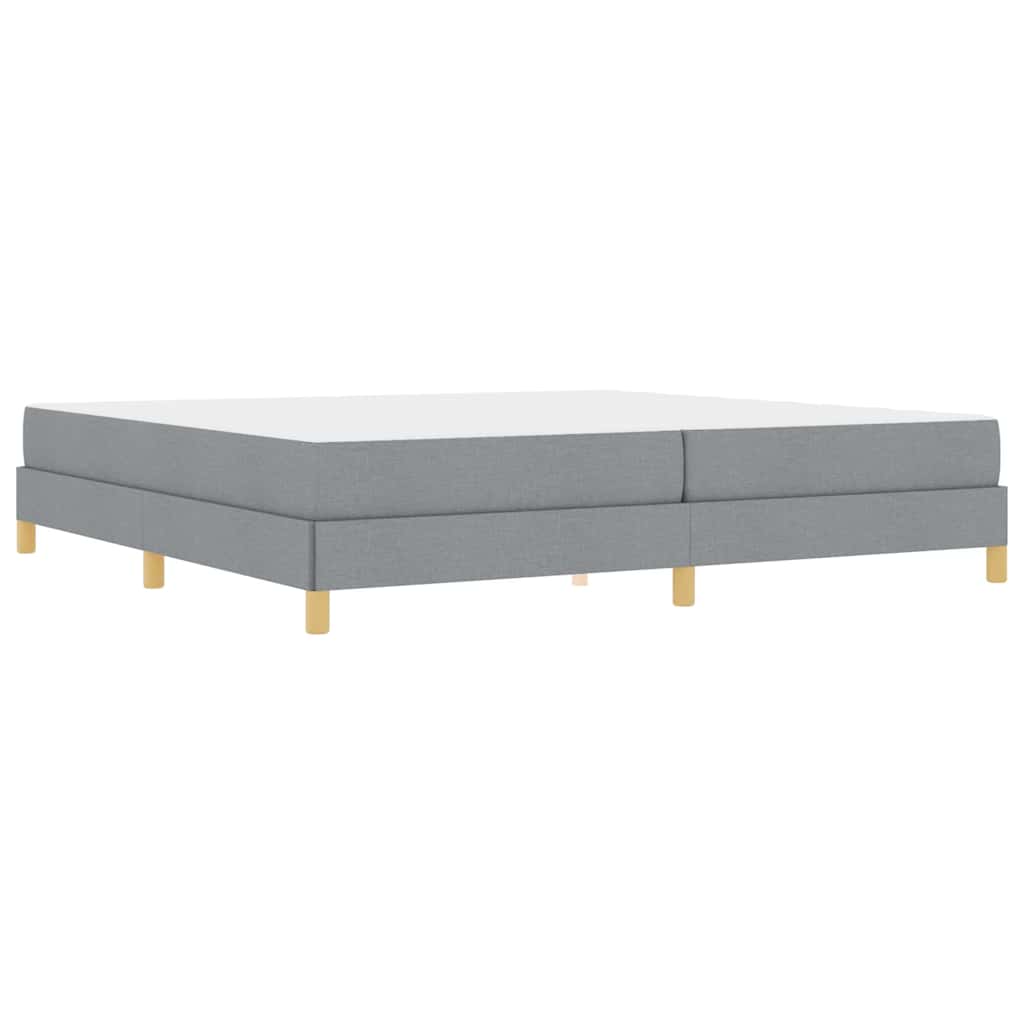Boxspring bed Taupe, Bruin 200 x 200 cm Stof, Engineered Hout