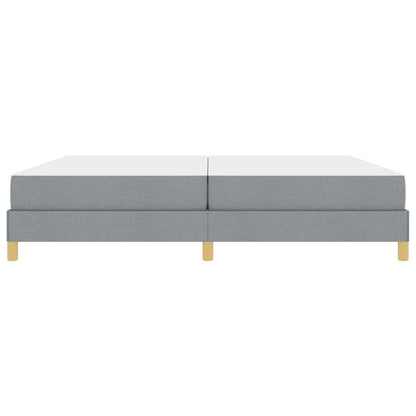 Boxspring bed Taupe, Bruin 200 x 200 cm Stof, Engineered Hout