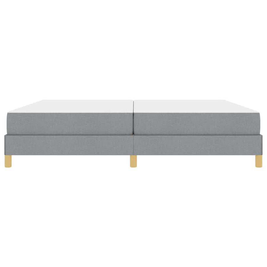 Boxspring bed Taupe, Bruin 200 x 200 cm Stof, Engineered Hout