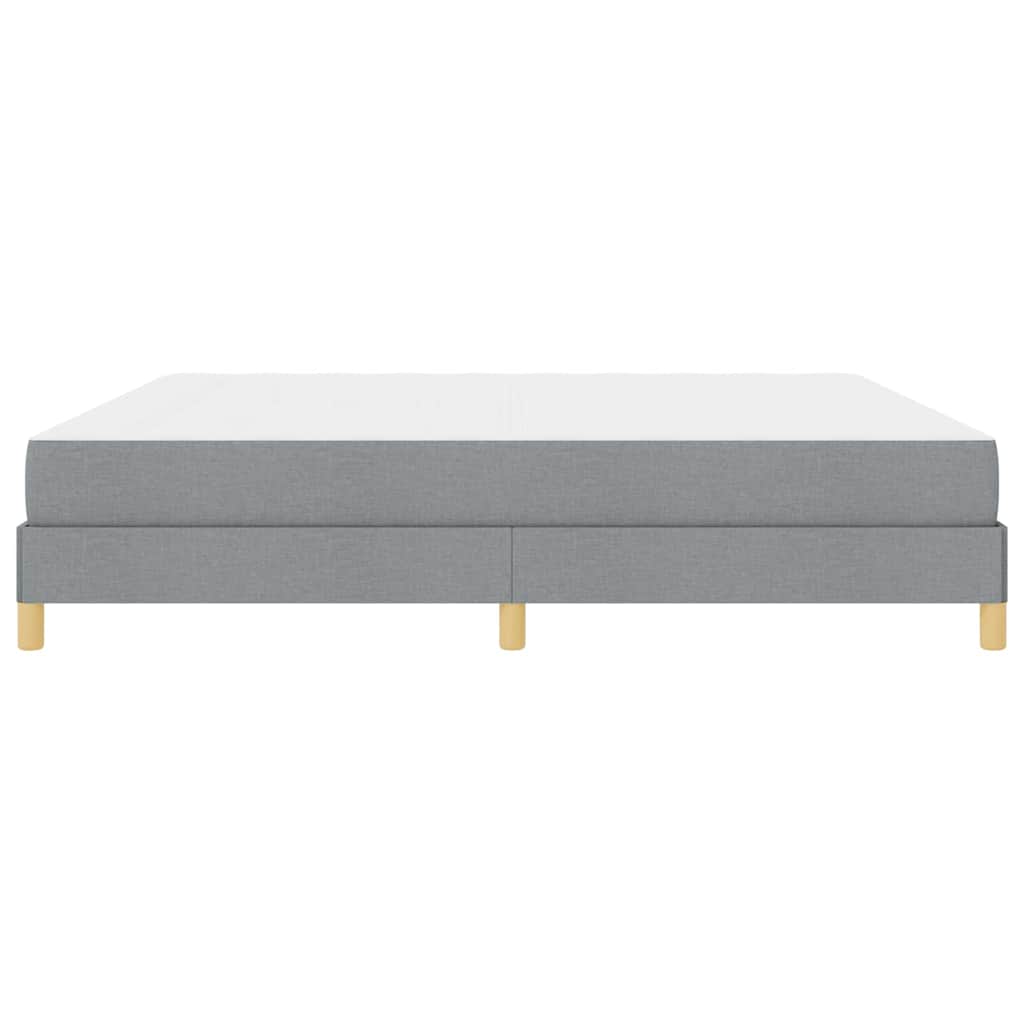 Boxspring bed Taupe, Bruin 200 x 200 cm Stof, Engineered Hout