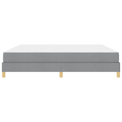Boxspring bed Taupe, Bruin 200 x 200 cm Stof, Engineered Hout